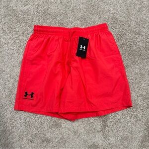 Men’s Under Armour Essential Volley Shorts Red 1377191-713